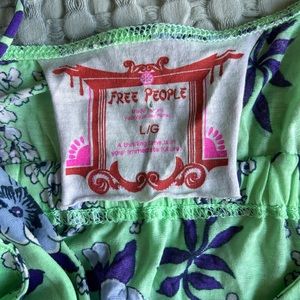 Free People Floral Cami Tank Size Large